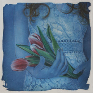 ephemeral_cyanotype#1| 20x20cm. | cyanotype and colored pencils on paper ephemeral_cyanotype#1| 20x 20 cm. | cianotipo e matite colorate su carta