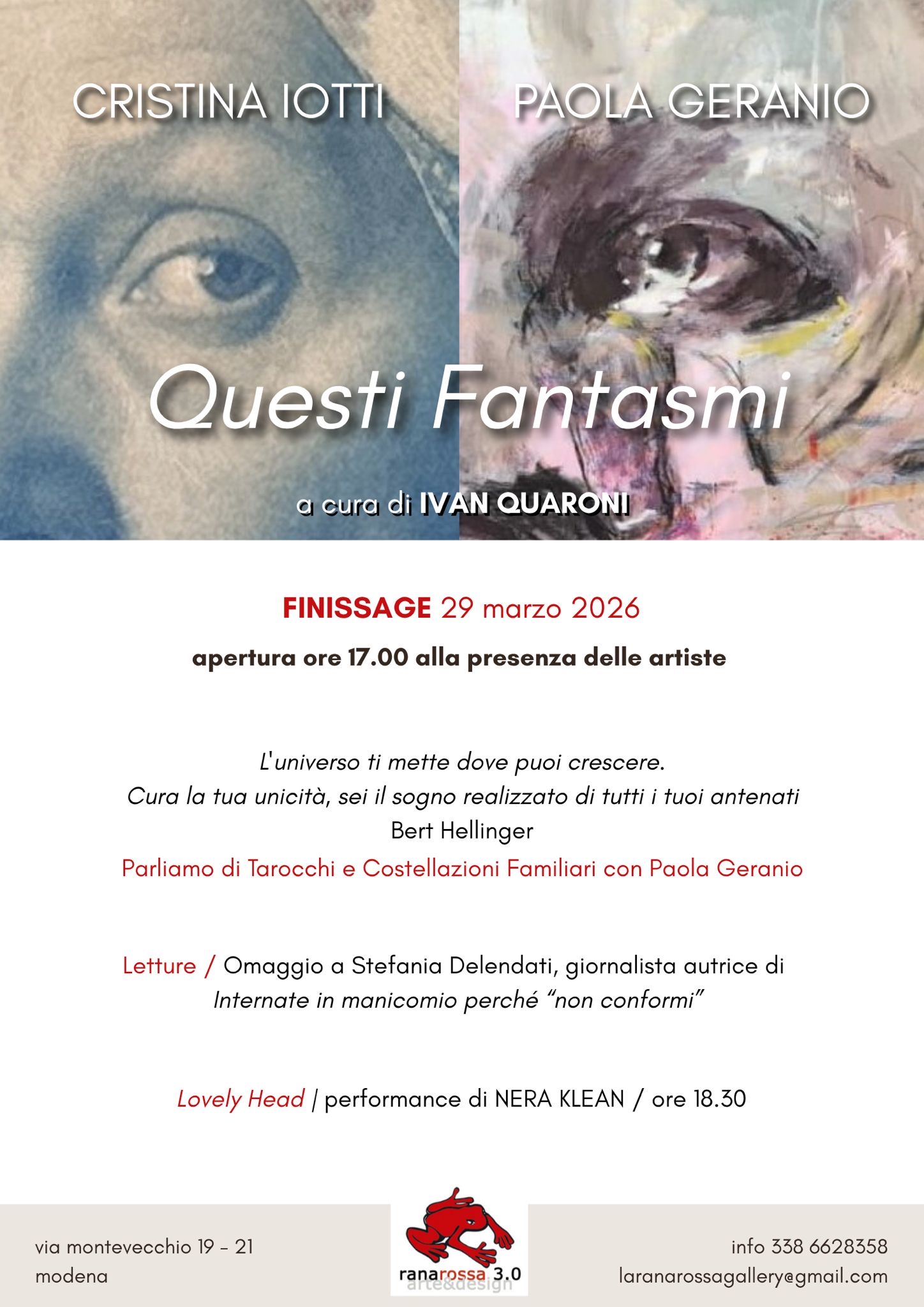 Finissage mostra : Questi fantasmi